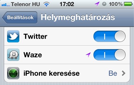 iphone helymeghatározás akkumulátor spórolás